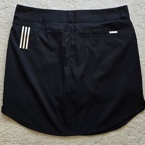 Adidas Womens Black Golf Skort Skirt Athletic Performance Size 10